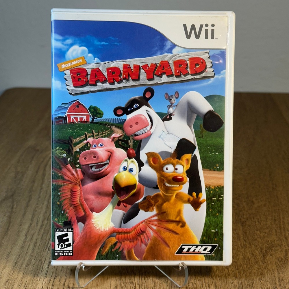 THQ Barnyard Video Game Nintendo Wii Everyone 10+ White Good Manual Included